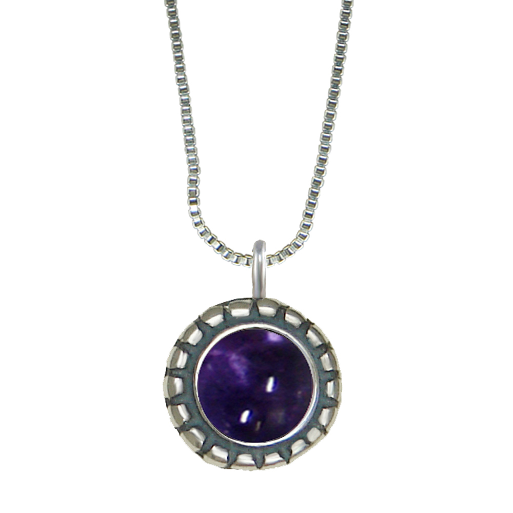 Sterling Silver Little Iolite Pendant Necklace